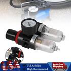     1 4  Air Pressure Regulator Compressor Oil water Separator Filter With Gauge