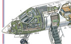 Gulfstream G550 Cutaway Poster  24in X 36in