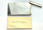 Antique Victorian 1895 Sterling Silver Calling Card Case  - 47 8 Gram