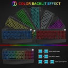 Wireless Keyboard And Mouse Combo Backlit  2 4g Rechargeable Ergonomic Gaming Ke