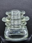 Hemingray - 53 Glass Insulator Clear Made In U s a Perfect Condition 