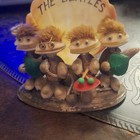 The Beatles 4 Shell Character Figurine Display With The Beatles Backdrop