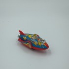Vintage Masudaya Playgo Thunder Racer Tin Toy Friction Rocket Space Ship Retro