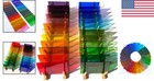 Rainbow Transparent Stained Glass Variety Pack - 24 Sheets For Crafting Joy