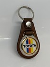 Classic Toyota Keychain Retro Look Premium Leather