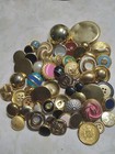 Lot Of Vintage Gold Metal Buttons