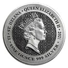  1  2021 Saint Helena 1oz  999 Silver   1 Pound Queens Virtues   Victory   Coin