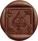 Ace Of Spades Wax Seal Stamp Head  1  Square