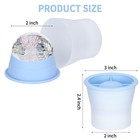 Sphere Ice Mold With Lid  4pcs Silicone Whiskey Ice Maker  Blue