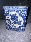 Blue   White Chinese Porcelain Vase jar Foo Dog  Floral And Fish Designs
