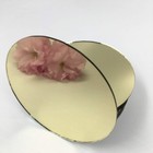 4  Round Mirror Tiles Gold Coated Craft Mirrors Bulk 20 Pieces For Artcraft H   