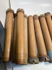 Wood Roving Bobbins 12  Tall Wooden Spools Quills Industrial Textile Lot-15