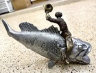 Bass Cowboy Bank By Scott Nelles Vintage Sculpture