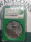 2017  p  American Silver Eagle  Ngc Ms69   Philadelphia Green Core Ey105