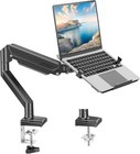 Laptop Arm Mount For Desk  2 In 1 Function Monitor Laptop Stand  Fits Max 17    