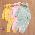 Toddler Kids Baby Girls Floral Tracksuit T Shirt Tops Pants Outfits Clothes Set