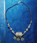Antique African Silver Amulet Tuareg Necklace Ethnic Berber Pendant Niger Tribal