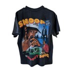 Snoop Doggy Dogg Rap Tee Aop Men s Large Modern Single Stitch Black Long Beach