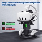 Vr Charging Dock For Meta Quest 3s 3 2  Vertical Storage Stand Charging Stati   