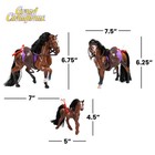 Grand Champions Saddlebred Family Dark Bay Horse Figure Set