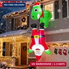 6 Ft Christmas Inflatable Dinosaur Nutcracker Led Outdoor Yard Holiday Decor Fun