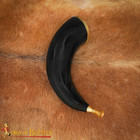 Viking War Horn Medieval Blowing Horn With Solid Brass Mouthpiece Genuine Horn B