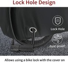Heavy Duty Bike Cover For 1  2 Bikes  Waterproof Bicycle Cover With Lock Holes