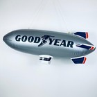 Inflatable Goodyear Blimp Mancave Bar Shop Silver W Red White Blue Wings 33in L