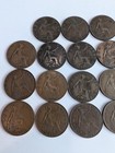 Great Britain 26 Circulated Antique Large Uk Penny Coin Dates 1902-1940