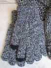 Nwt Warmth For You Black white Marl Beanie  Gloves  Scarf  Muff Set Women s M l
