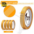 Double Sided Fabric Tape Heavy Duty 0 5inch X 39ft X 4 Rolls  No Sew Hem Tape Fo