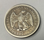 1875 S Seated Liberty Silver Twenty Cent Piece Nice   