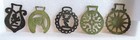 Vintage Horse Brass Medallions 5 Lot