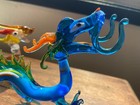 Glass Dragon Figures Hand Blown  Set Of 2  Castlecore 