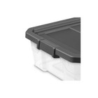 Sterilite 40 Quart Medium Stackable Storage Bin  Clear Plastic Underbed Storage