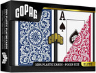 1546 Design 100  Plastic Playing Cards  Poker Size  standard  Red blue  jumbo In