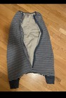 Woolino Merino Wool Wearable Blanket Sleep Sack Stripe Blue white 18-36 Months