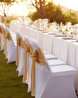30 Pcs White Folding Chair Covers - Ideal For Weddings  Parties  Dining  And    