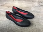 Crocs Womens Size 7 Lina Black Ballet Flats Comfort Slip On Casual Shoes 203404