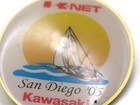 K-net San Diego  05 Pin Kawasaki Gold Tone