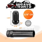 For Polaris Rzr 800 900 Xp Sportsman Wsays Steel 3 8 X 24   Lug Nuts   Key Tool