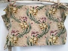 Antique French Cotton  Fabric Art Nouveau Stylized Floral Motif