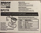 New Broan nautilus nutone Bathroom Replacement Fan Motor   Blower Wheel  bp27r  
