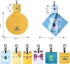 Microfiber Glasses Cleaning Cloth With Pouch cute Pattern 6 Pack   Eye Glass
