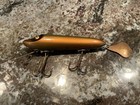 Vintage Heddon Copper Flaptail Minnow Fishing Lure Antique Tackle Box Bait Bass 