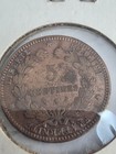 1897 France 5 Centimes Coin Nice Detail