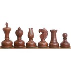 3 1  Library Series Staunton Chess Pieces Only Set - Weighted Boxwood   Acacia