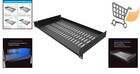 1u Vented Steel Rack Shelf 10 Inch Deep For 19-inch Network Cabinets