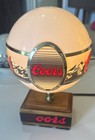 Vintage Adolph Coors Table Lamp Mountains Gray White Globe Scrolling Coors