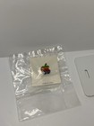 Vtg Apple Macintosh Rainbow Multi-color Computer Logo Luggage Tag   Lapel Pin